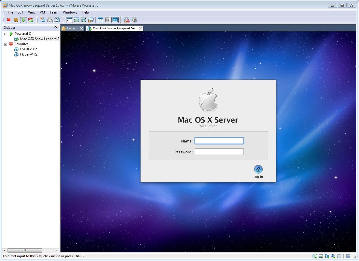 vmware for mac os x 10.6.8